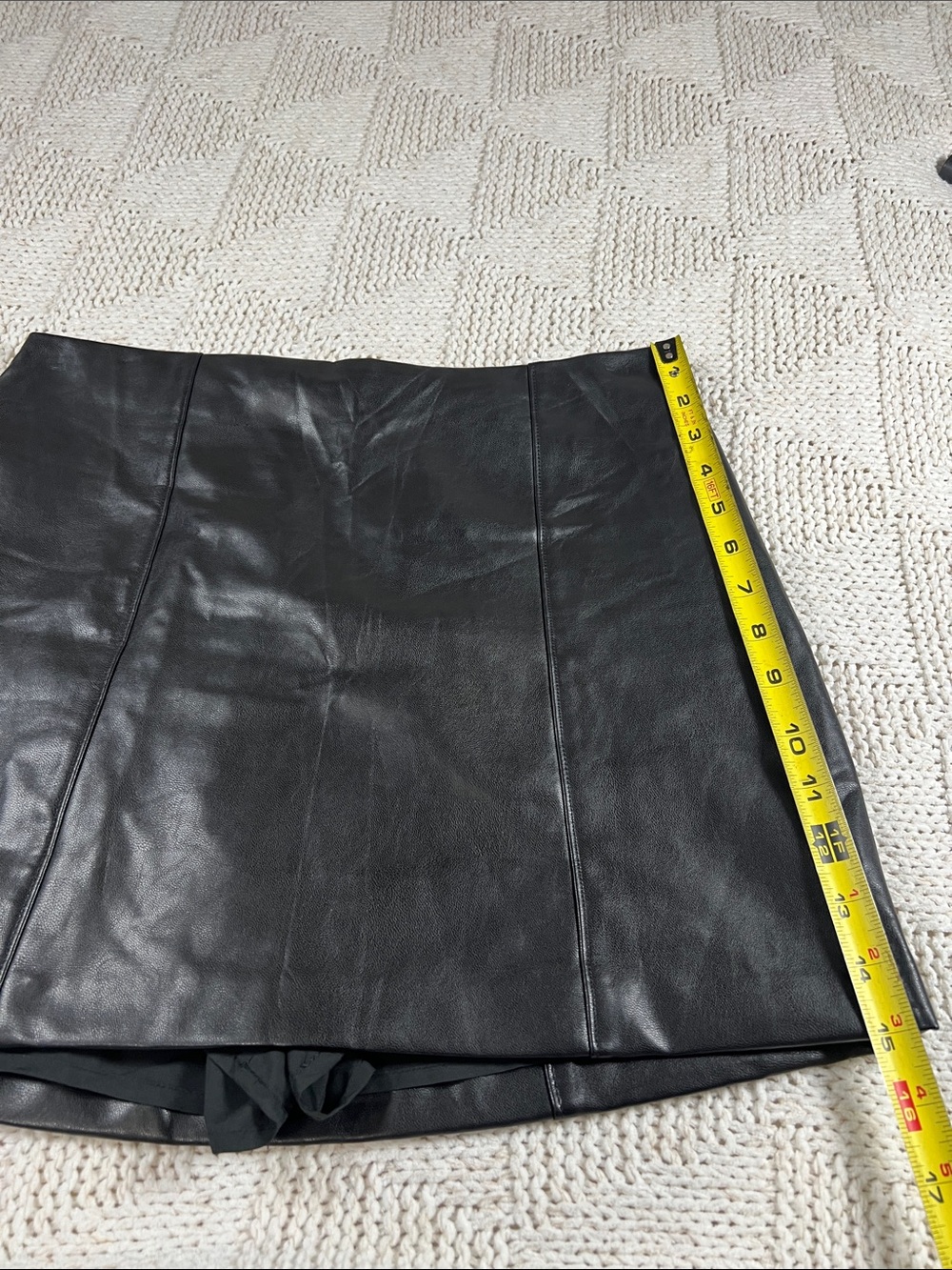 Abercrombie & Fitch Faux Leather Skort - Picture 8 of 9